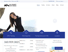 Tablet Screenshot of allcountyautotowing.com